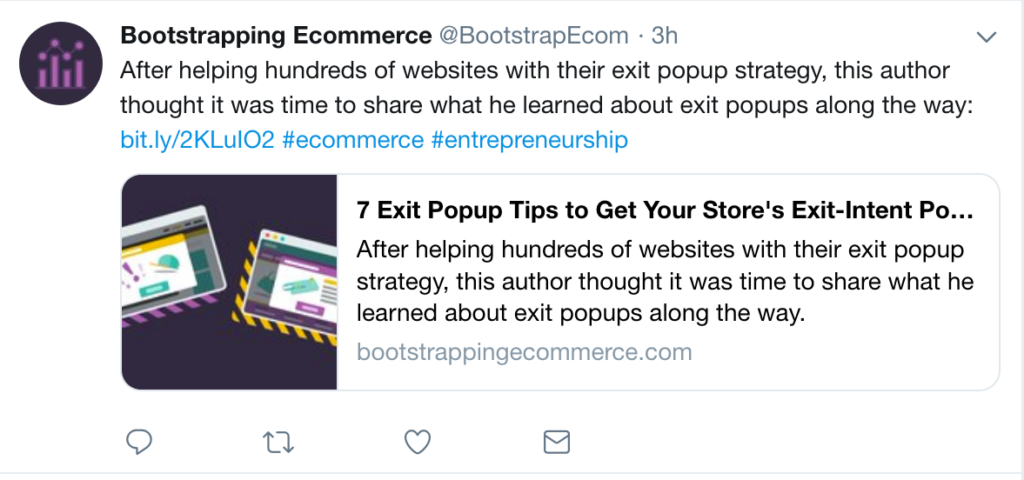 Posting content on Twitter