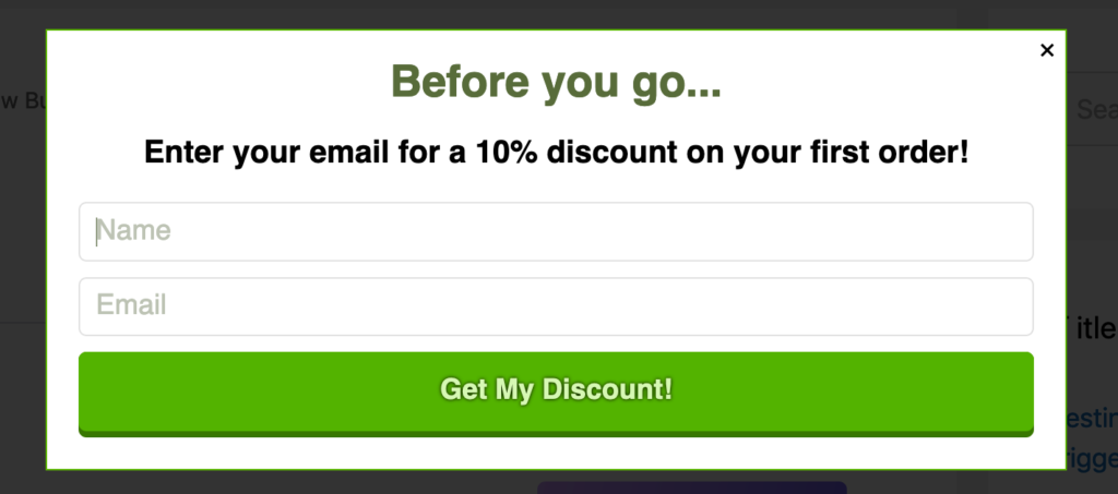 Exit Popup on WordPress from Optin Cat