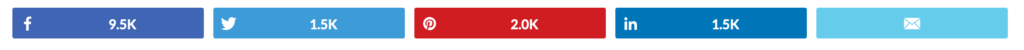 example of social sharing buttons